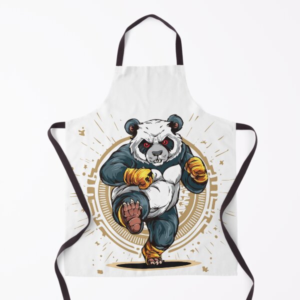 Item preview, Fearless panda fighter in casual boxing attire and intense, competitive pose. designed and sold by PiNGGoGoRi.