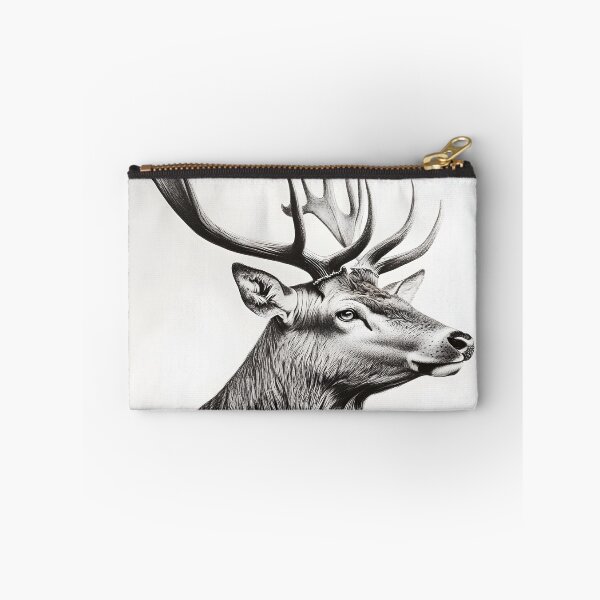 Item preview, Black and white deer pencil drawing designed and sold by Pencil-Art.