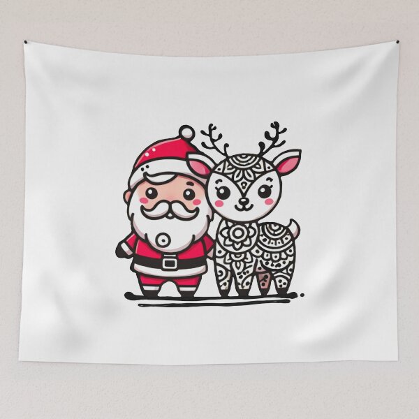 Item preview, Santa Claus and reindeer designed and sold by Sorakorn299193.