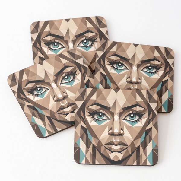 Item preview, Woman in Geometric Style designed and sold by Lutrex.