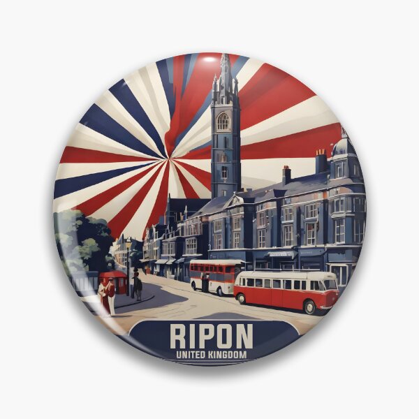 Item preview, Ripon United Kingdom Vintage Travel Tourism  designed and sold by TravelersGems.