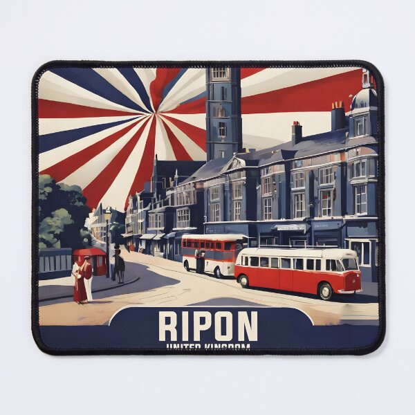 Item preview, Ripon United Kingdom Vintage Travel Tourism  designed and sold by TravelersGems.