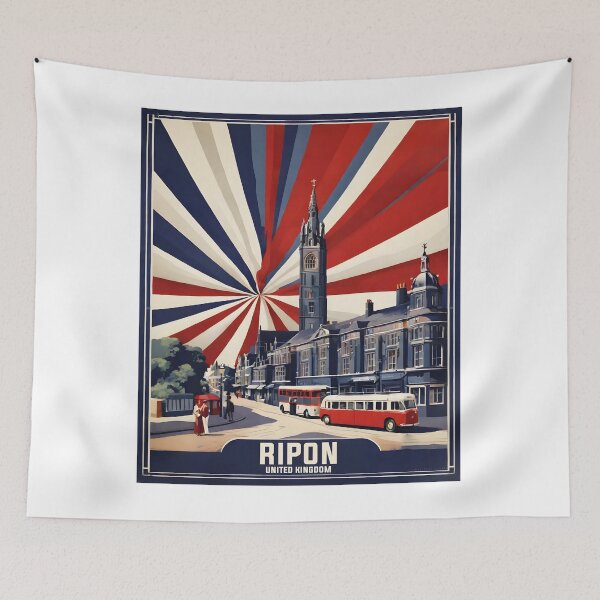 Item preview, Ripon United Kingdom Vintage Travel Tourism  designed and sold by TravelersGems.