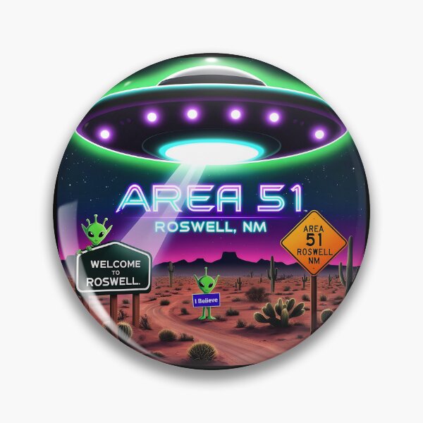Item preview, Area 51 Roswell New Mexico Souvenir Travel Parody T-Shirt designed and sold by GeeksLoveDogs.