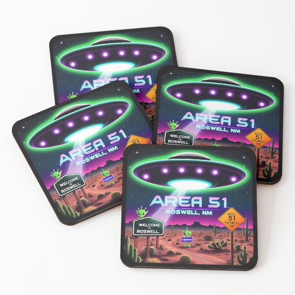 Item preview, Area 51 Roswell New Mexico Souvenir Travel Parody T-Shirt designed and sold by GeeksLoveDogs.