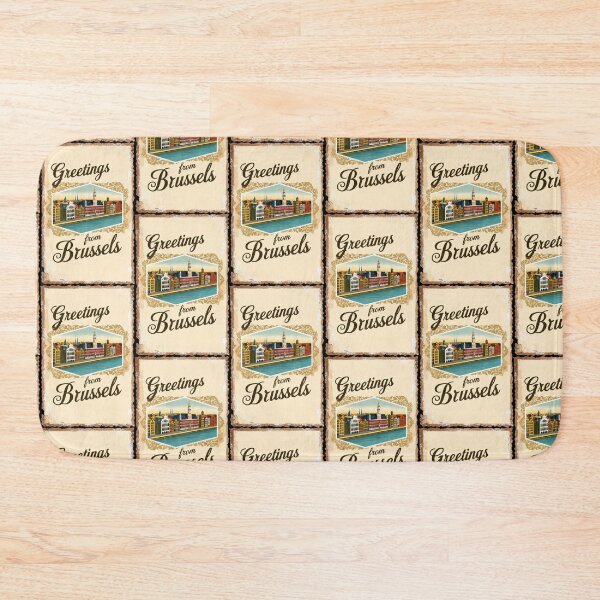Item preview, Greetings from Brussels Vintage Travel Retro Postcard Design designed and sold by TravelPostcardGems.