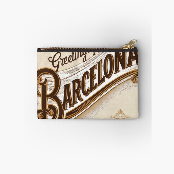 Item preview, Greetings from Barcelona Spain Vintage Travel Retro Postcard Design designed and sold by TravelPostcardGems.