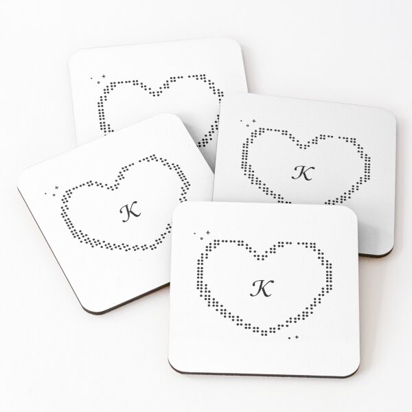 Item preview, Letter “K” in a heart designed and sold by hel369.