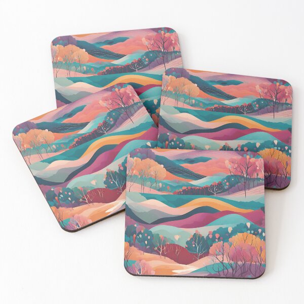 Item preview, Colorful Heights | Dynamic Hills | Bold Nature Art designed and sold by Epic--Art.