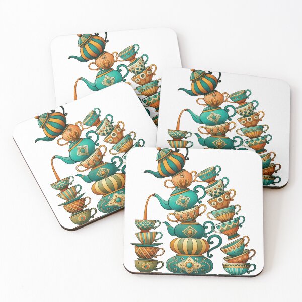 Item preview, Stacked Teapots and Cups designed and sold by Lutrex.