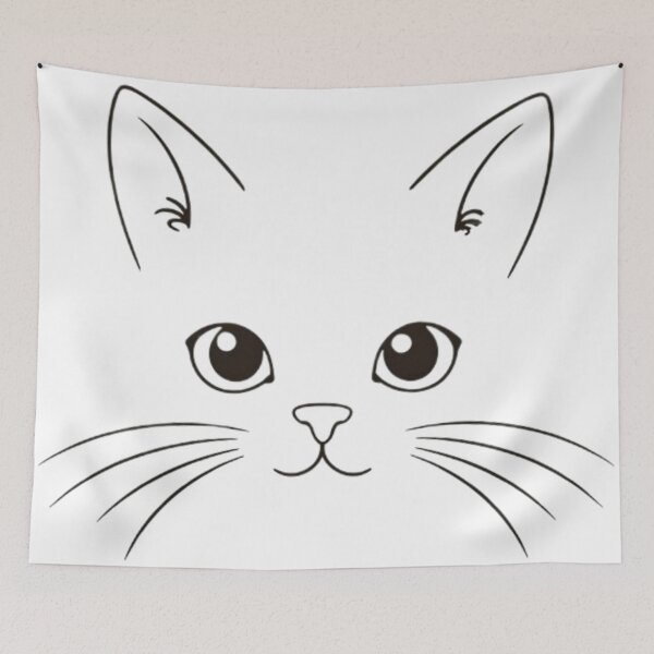 Item preview, Kitty Face designed and sold by AJSRPrints.