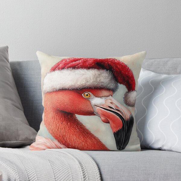 Item preview, Holiday Flamingo Portrait – Winter Wonderland Illustration designed and sold by ArtfullyJua.