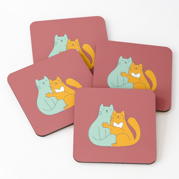Item preview, Two Cats Hugs Love Pets designed and sold by RubyCollection.