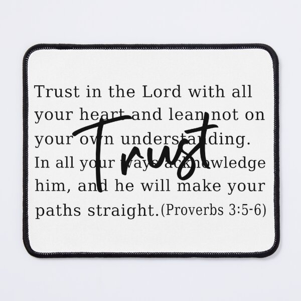 Item preview, Trust In The Lord - Proverbs 3:5-6, Christian designed and sold by RLYGR8.
