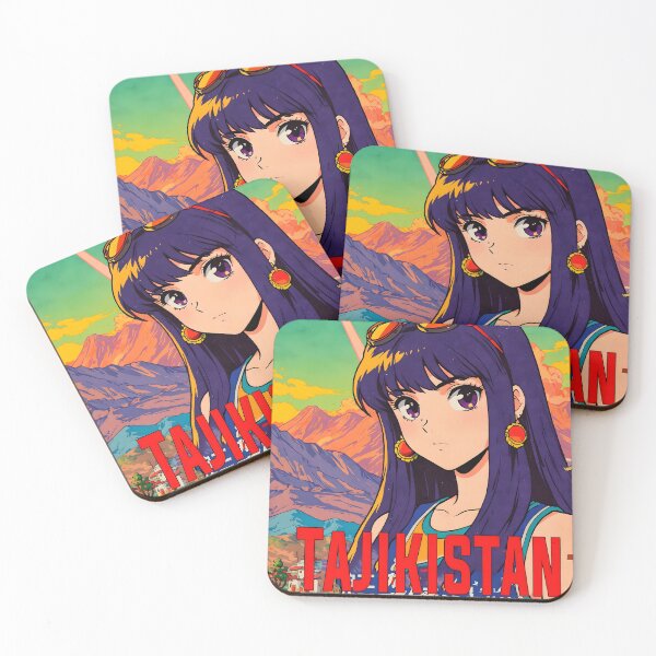 Item preview, Dushanbe Tajikistan Retro Anime Girl 80s Vintage Travel designed and sold by Retro-Anime9.