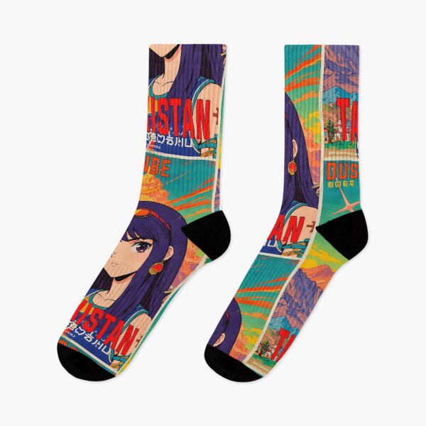 Item preview, Dushanbe Tajikistan Retro Anime Girl 80s Vintage Travel designed and sold by Retro-Anime9.