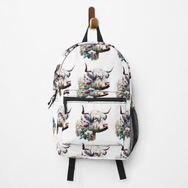 Item preview, Highland cow Flowers floral silhouette designed and sold by Dominika Farkašová.