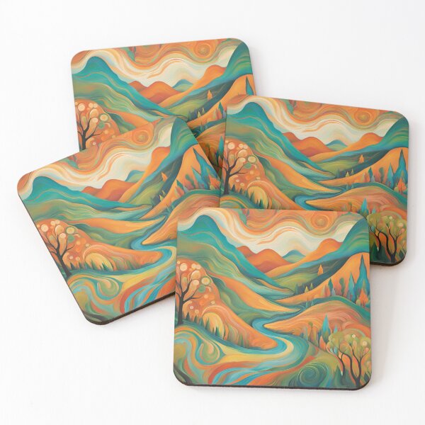 Item preview, Golden Valleys | Scenic Fields | Nature-Inspired Landscape designed and sold by Epic--Art.