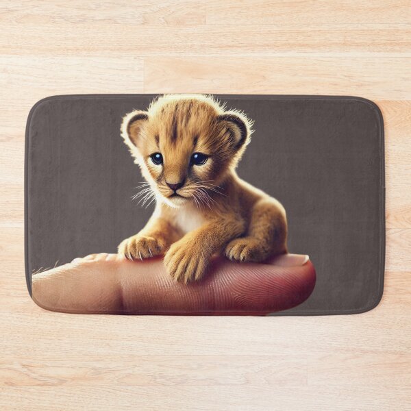 Item preview, Miniature Lion Cub Resting on a Finger designed and sold by Catsmoment.