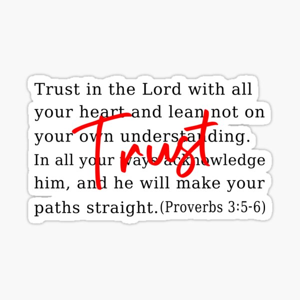 Item preview, Trust In The Lord - Proverbs Bible Verse - Christian designed and sold by RLYGR8.