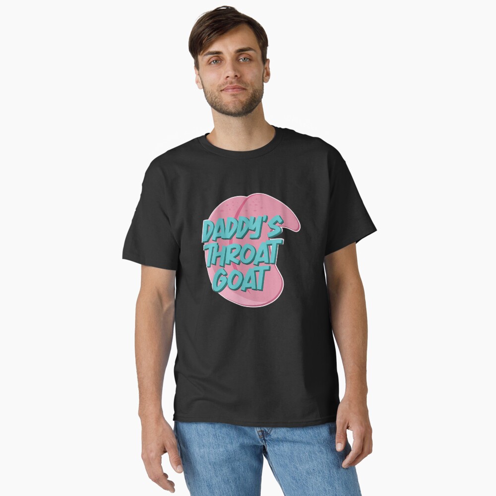Daddy's throat goat Sticker