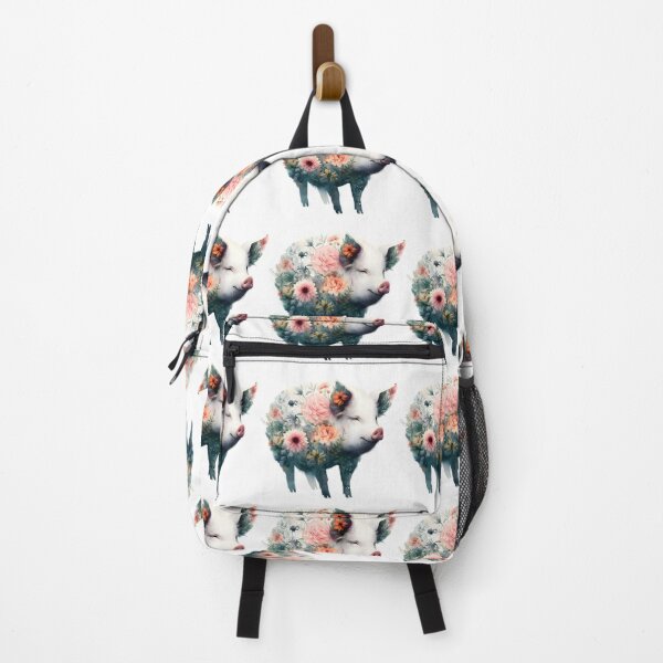 Item preview, Pig Piglett F Flowers floral silhouette designed and sold by Dominika Farkašová.