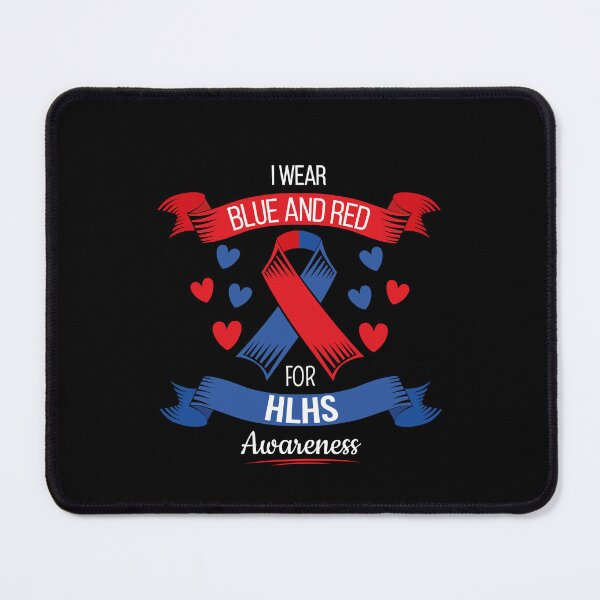 Item preview, Heart Disease with Blue Red ribbon for February  designed and sold by AdiApparel.