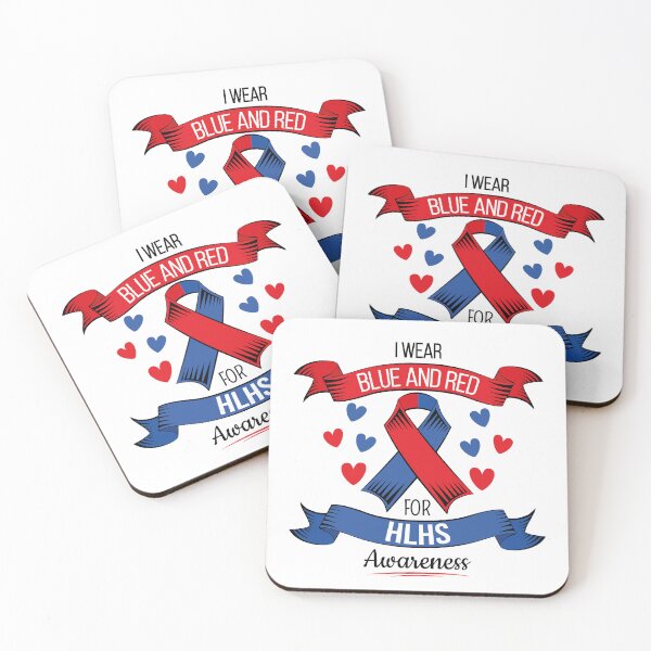 Item preview, Heart Disease with Blue Red ribbon for February  designed and sold by AdiApparel.
