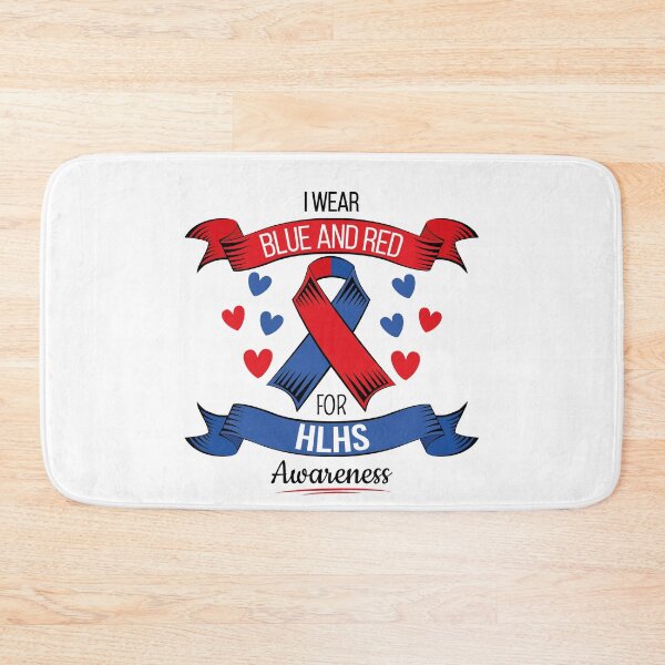 Item preview, Heart Disease with Blue Red ribbon for February  designed and sold by AdiApparel.