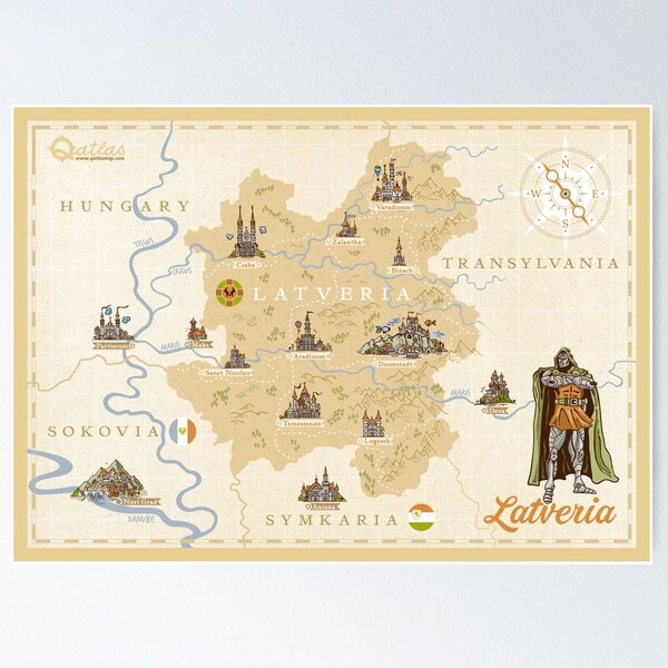 Latveria Map Poster