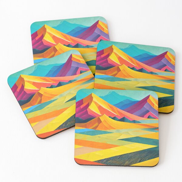 Item preview, Abstract Mountain Landscape Painting - 1 designed and sold by Hakina-Oh.