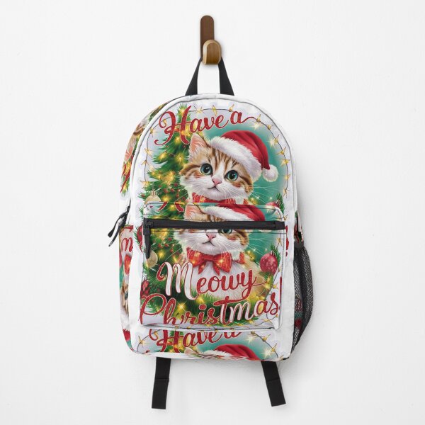 Item preview, Have a Meowy Christmas - Cute Colorful Cat Holiday Design designed and sold by asprse.