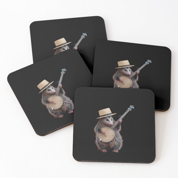 Item preview, Funny Opossum Playing Banjo designed and sold by Redgiant87x.