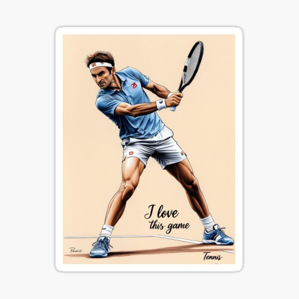 Item preview, Tenisista grający w tenis ziemny designed and sold by 4sport4you.