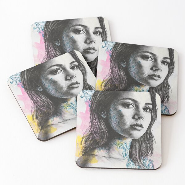 Item preview, We're Not Safe | Beautiful woman face with doodles designed and sold by Marco Paludet.