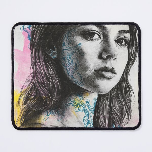 Item preview, We're Not Safe | Beautiful woman face with doodles designed and sold by Marco Paludet.