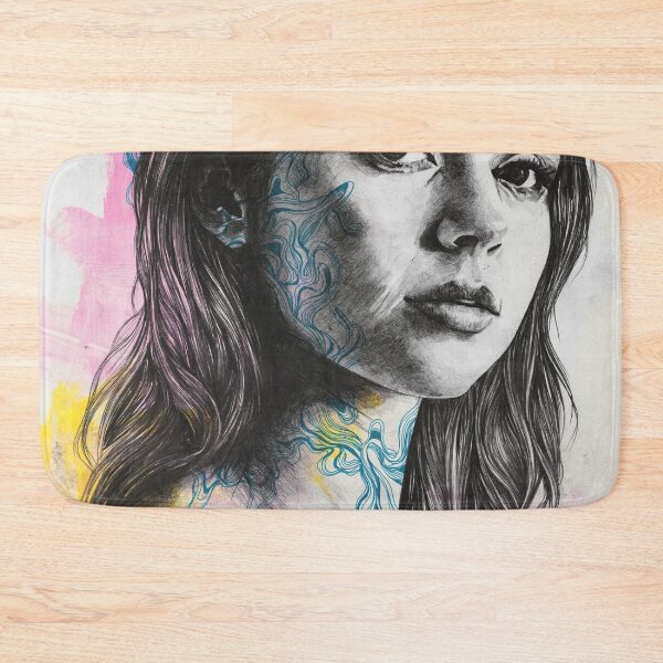 Item preview, We're Not Safe | Beautiful woman face with doodles designed and sold by Marco Paludet.