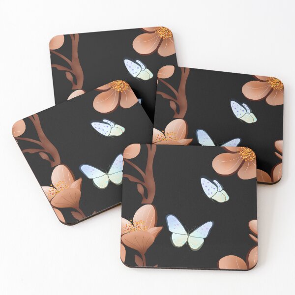 Item preview, Butterfly Blooms in Soft Vase Harmony designed and sold by Thanapornhan24.