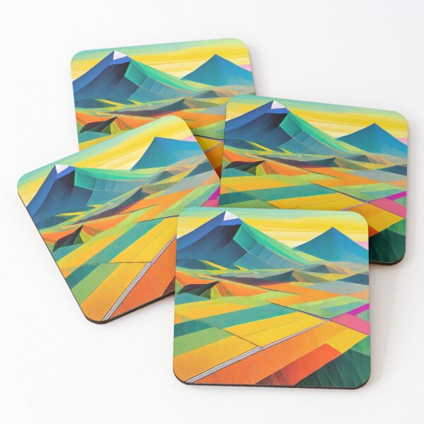 Item preview, Abstract Mountain Landscape Painting - 2 designed and sold by Hakina-Oh.