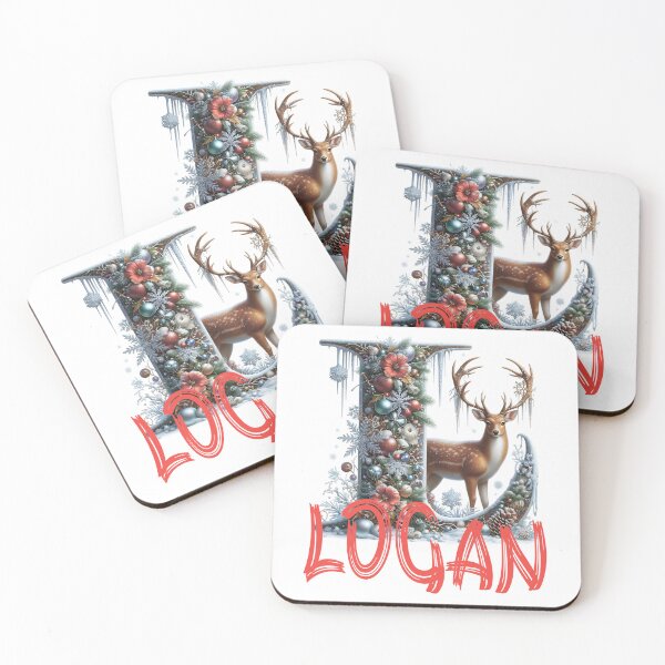 Item preview, Name Logan. My name is Logan. Winter initial. designed and sold by MagelliShop.