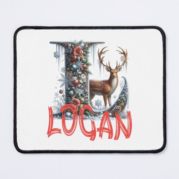 Item preview, Name Logan. My name is Logan. Winter initial. designed and sold by MagelliShop.