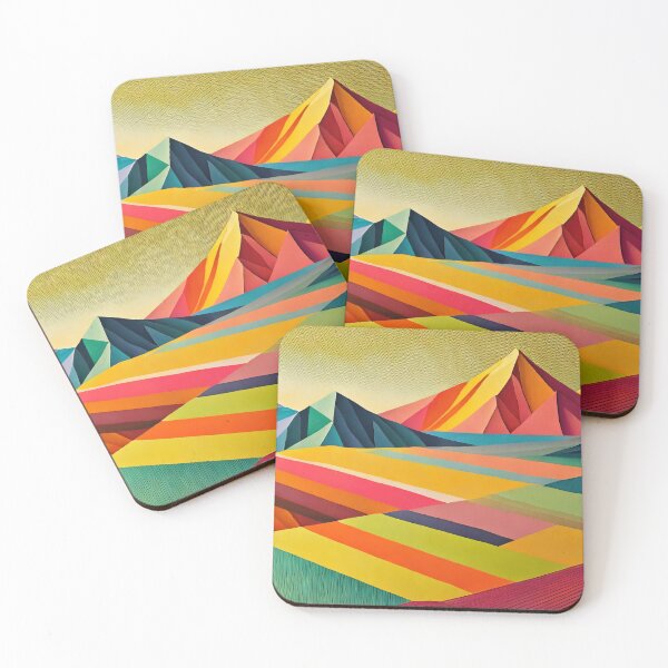 Item preview, Abstract Mountain Landscape Painting - 3 designed and sold by Hakina-Oh.