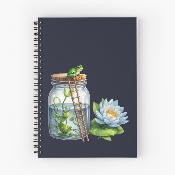 Item preview, Frog in the jar, weather forecast frog with water lily designed and sold by coloursforkids.