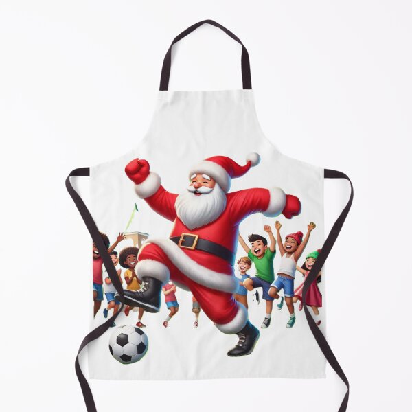 Item preview, Santa playing football designed and sold by VladisWorld.