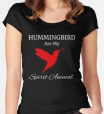 Hummingbird tee shirt for men | women my spirit animal Women's Fitted Scoop T-Shirt