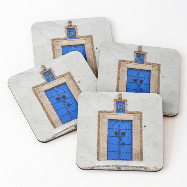 Item preview, Brownish and blue Tunisian door  designed and sold by wallartofmio.
