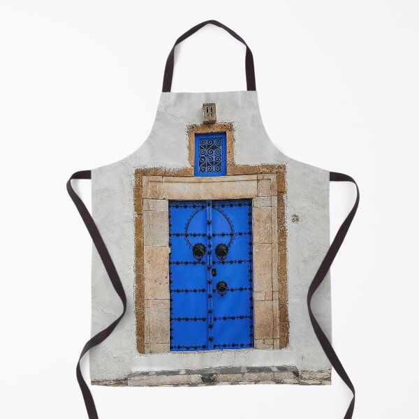 Item preview, Brownish and blue Tunisian door  designed and sold by wallartofmio.