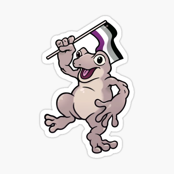 Item preview, Frog Asexual Flag designed and sold by BlaZyRoSe.