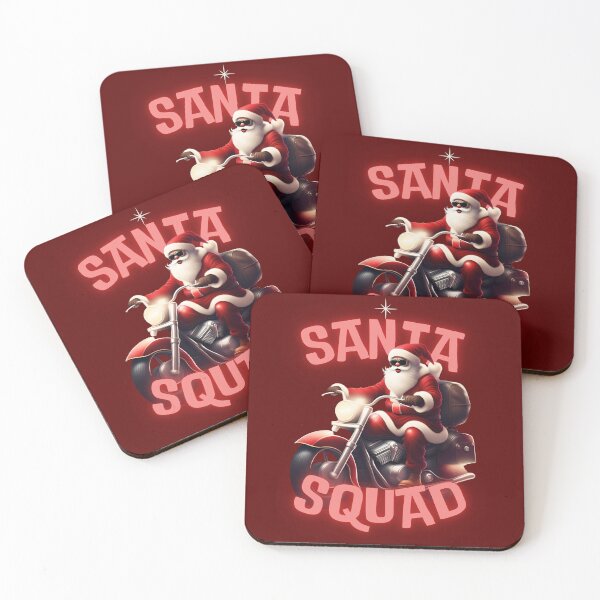 Item preview, Santa Squad Chopper Motorcycle Art designed and sold by ChicTrendz.