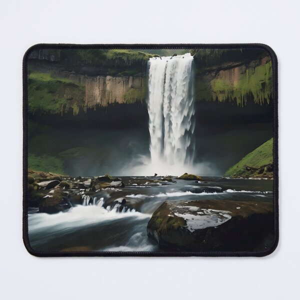 Item preview, waterfall in the green forest or green jungle 16  designed and sold by AA-designstore.